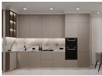 3D-проект кухни, квартира на Херсонской, Москва