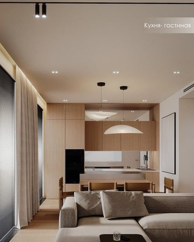 3D-проект кухни, квартира на Шелепихинской набережной, Москва